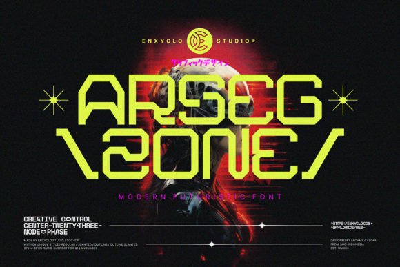 Arsegzone: The Futuristic Typeface for Modern Branding