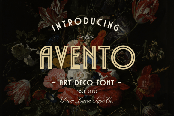 Avento Vintage Font for Art Deco Campaigns