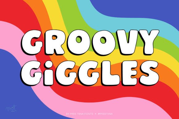 Bring Whimsy to Your Crafts with Groovy Giggles Display Font