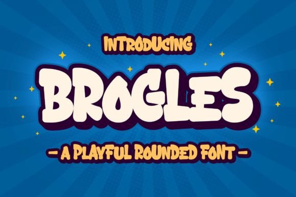 Brogles: The Playful Display Font for Handmade Shop Branding