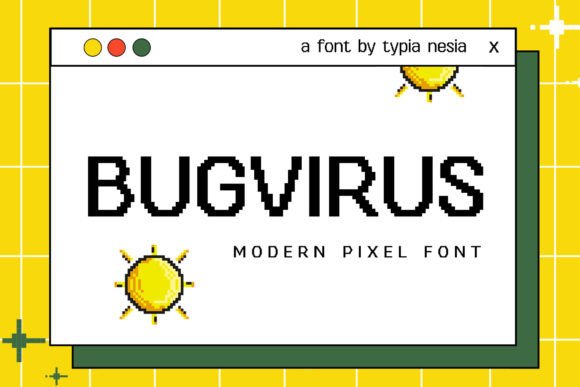 Bugvirus: The Pixelated Display Font for Retro Digital Brands