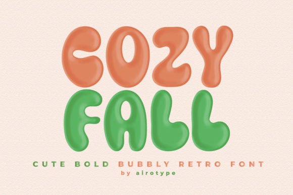 Cozy Fall: The Retro Display Font for Authentic Branding