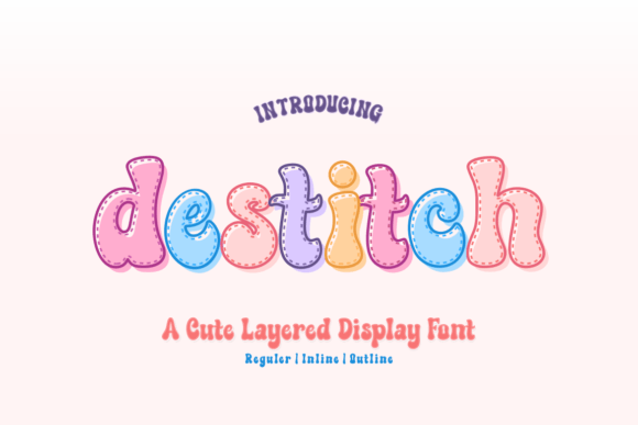 Destitch: The Playful Display Font for Small Business Branding