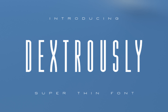 Dextrously: A Premium Display Font for Modern Brand Identity