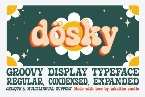 Dosky: The Retro Bubble Font for Memorable Branding