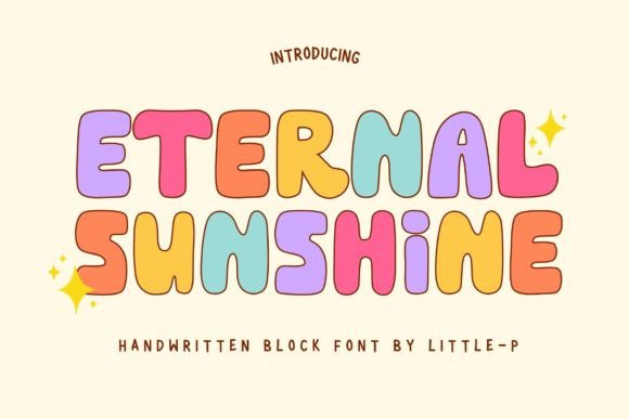 Eternal Sunshine: The Bold Handwritten Display Font for Crafters
