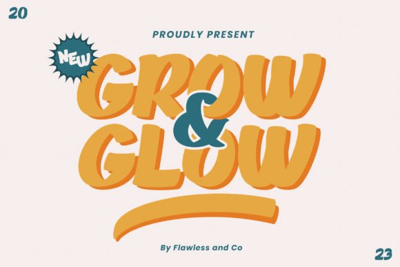 Grow and Glow: The Whimsical Display Font for Joyful Branding