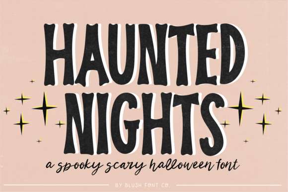 Halloween Display Font Haunted Nights for Web Design