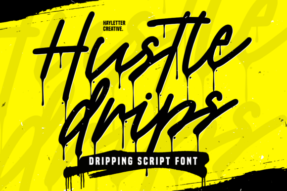 Hustle Drips: The Bold Script Display Font for High-Impact Campaigns
