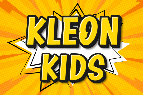 Kleon Kids: The Bold Typeface for Memorable Small Business Branding