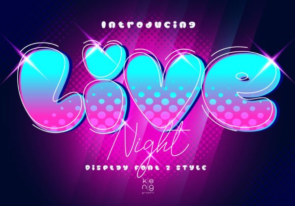 Live Night: The Bold Display Font for Standout Branding