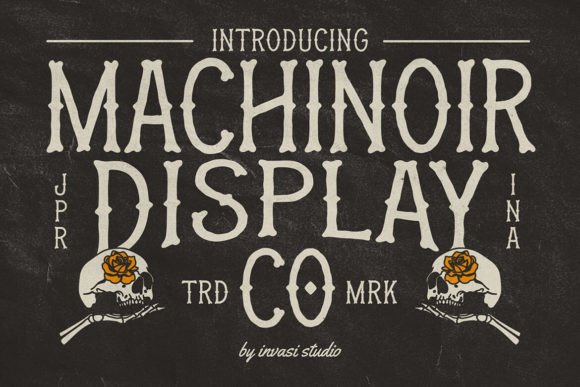 Machinoir: The Vintage Display Font for High-Impact Campaigns