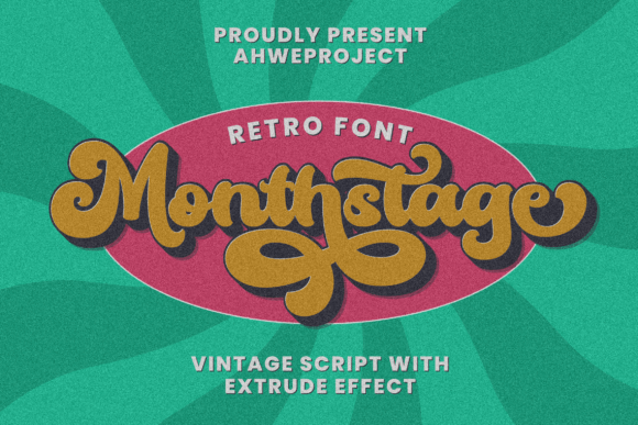 Monthstage: The Bold Retro Font for High-Impact Campaigns