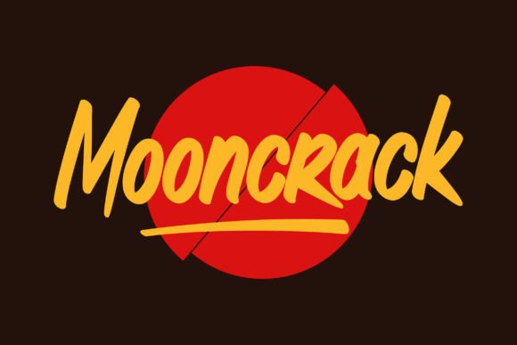Mooncrack: A Bold Brush Typeface for Strong Brand Identities