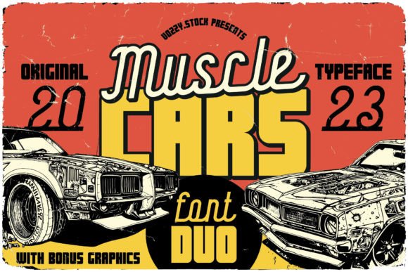 Muscle Cars: The Ultimate Vintage Display Font Duo