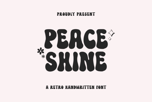 Peace Shine: A Retro Groovy Font for Modern Editorial Design
