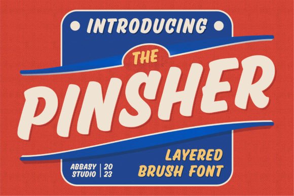 Pinsher: A Retro Display Font for Authentic Branding