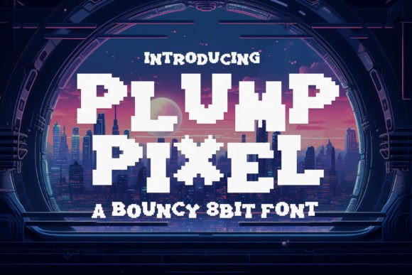 Plump Pixel: The Ultimate Bouncy 8-Bit Display Font