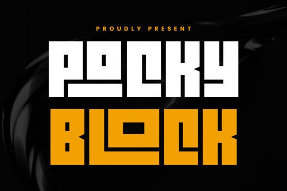 Pocky Block: The Bold Display Font for Creative Makers