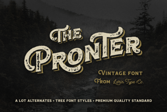 Pronter Vintage Font for High-Impact Campaign Visuals