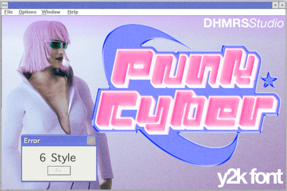 Punk Cyber: The Ultimate Display Typeface for Retro Web Design