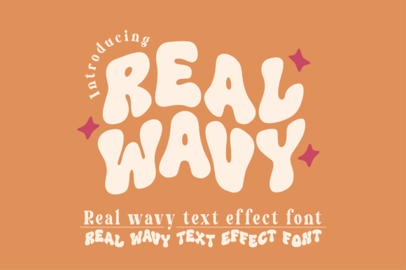 Real Wavy: A Bold Display Typeface for Retro Editorial Design