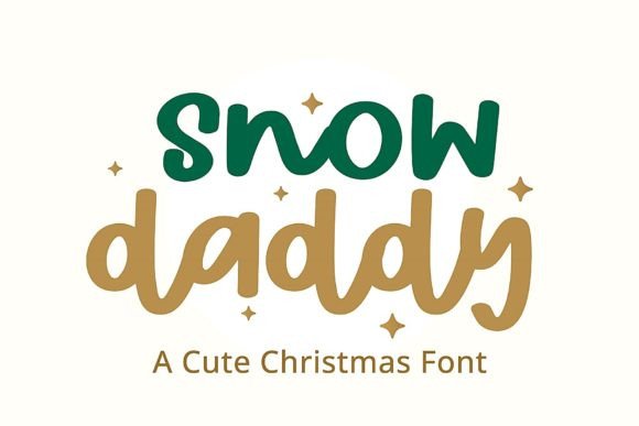 Snow Daddy: A Handwritten Display Font for Modern Web Design