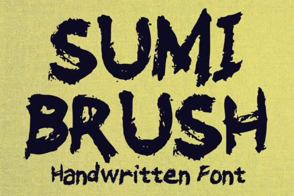 Sumi Brush: The Quirky Handwritten Font for Creative Crafts