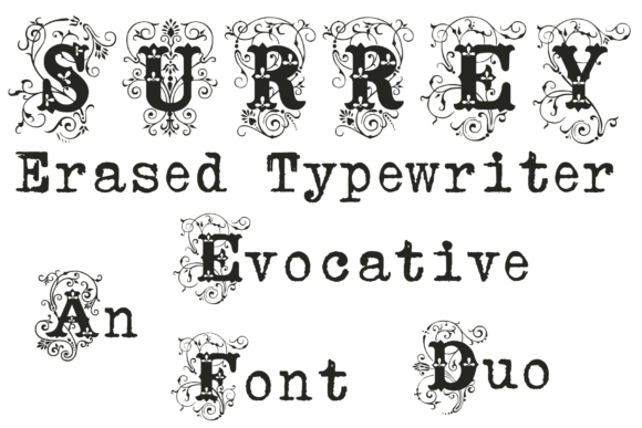 Surre Erased Typewriter: A Stylish Typeface for Makers