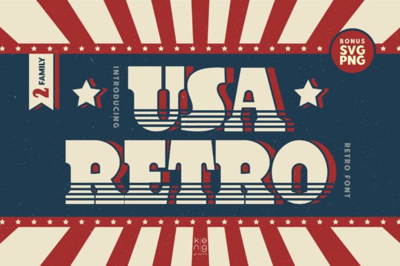 Usa Retro: A Vintage Display Font for Modern Web Design