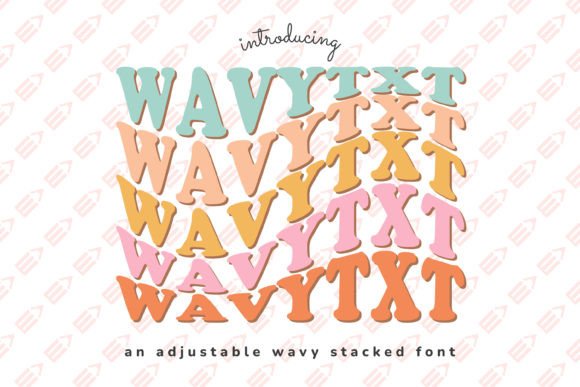 Wavytxt: The Wavy Display Font for Creative Crafters