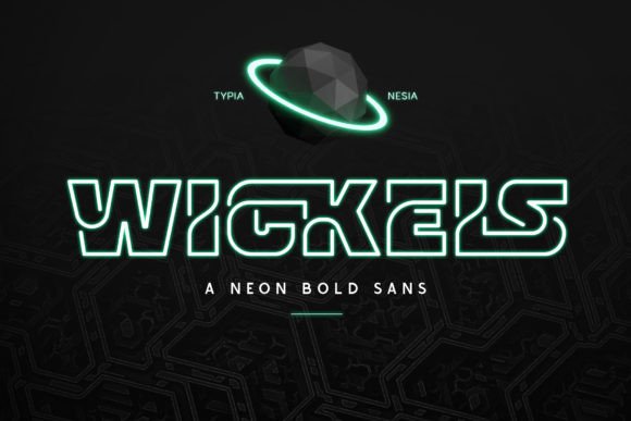 Wickels: The Bold Display Font for Futuristic Retro Branding